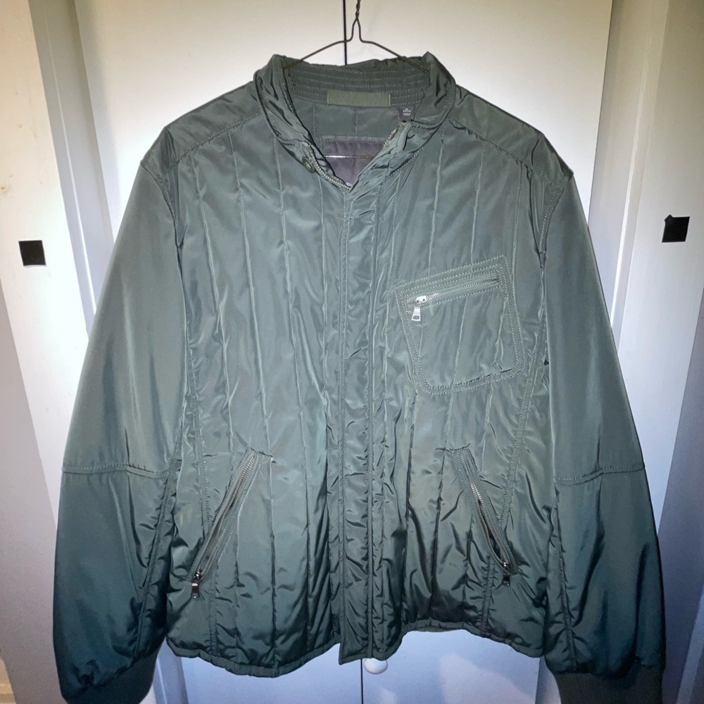 Men's Green Quilted Jacket